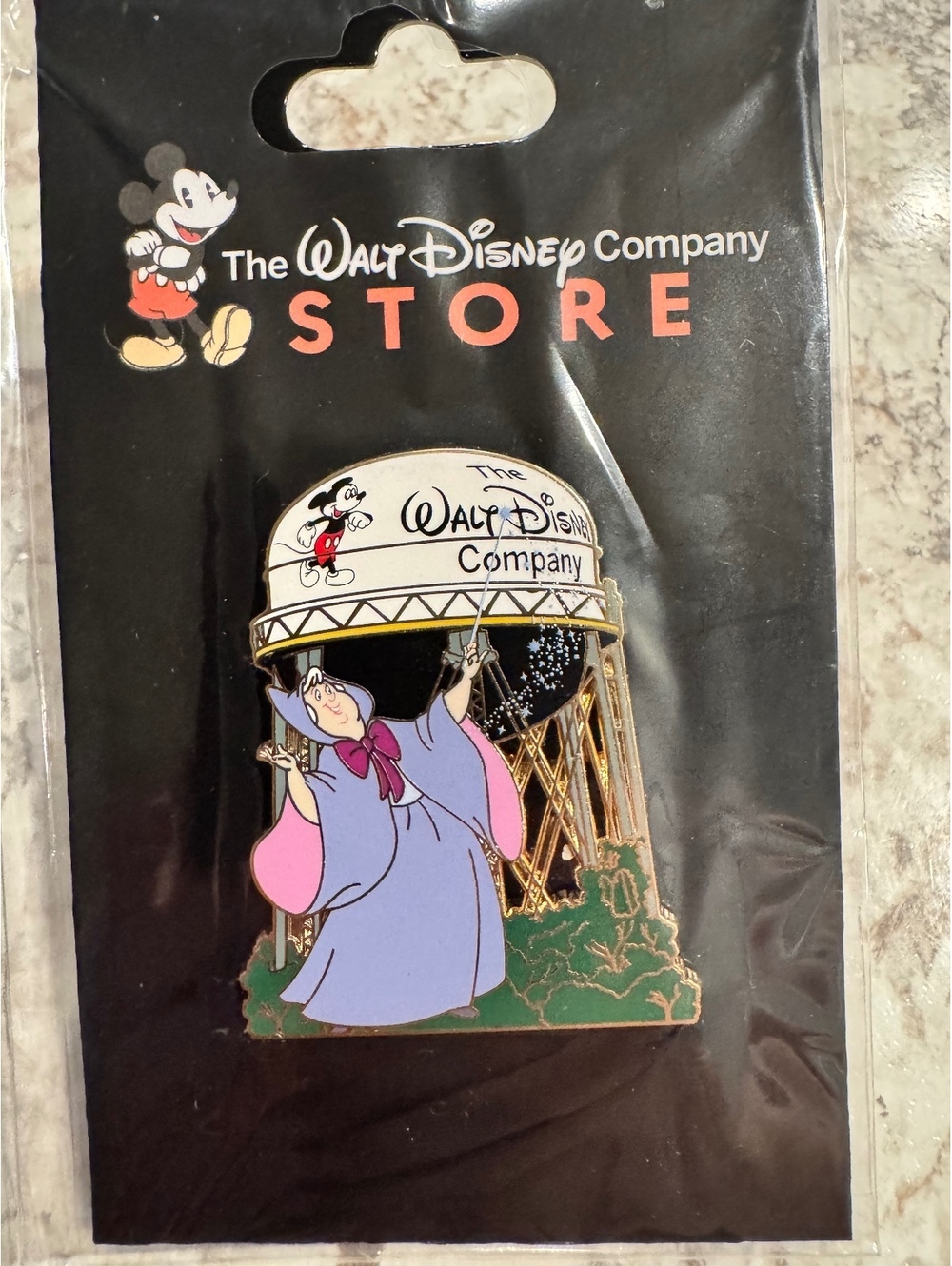 Disney DEC TWDC Walt Disney Studios Burbank Water Tower Fairy Godmother Pin